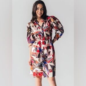 Never a Wallflower patchwork quilt dress